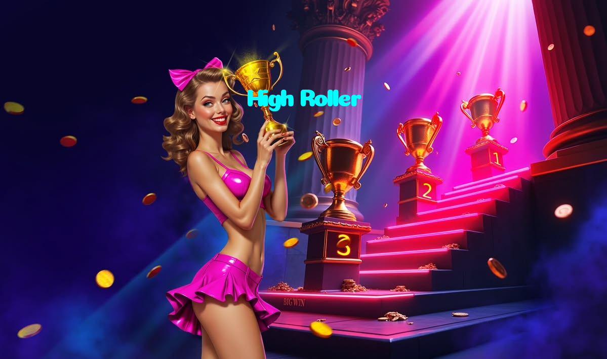High Roller casino presented on mobile device in Pakistan with slots and live games